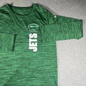 New Nike New York Jets NFL Youth Medium Football Green Long Sleeve Jets Jersey